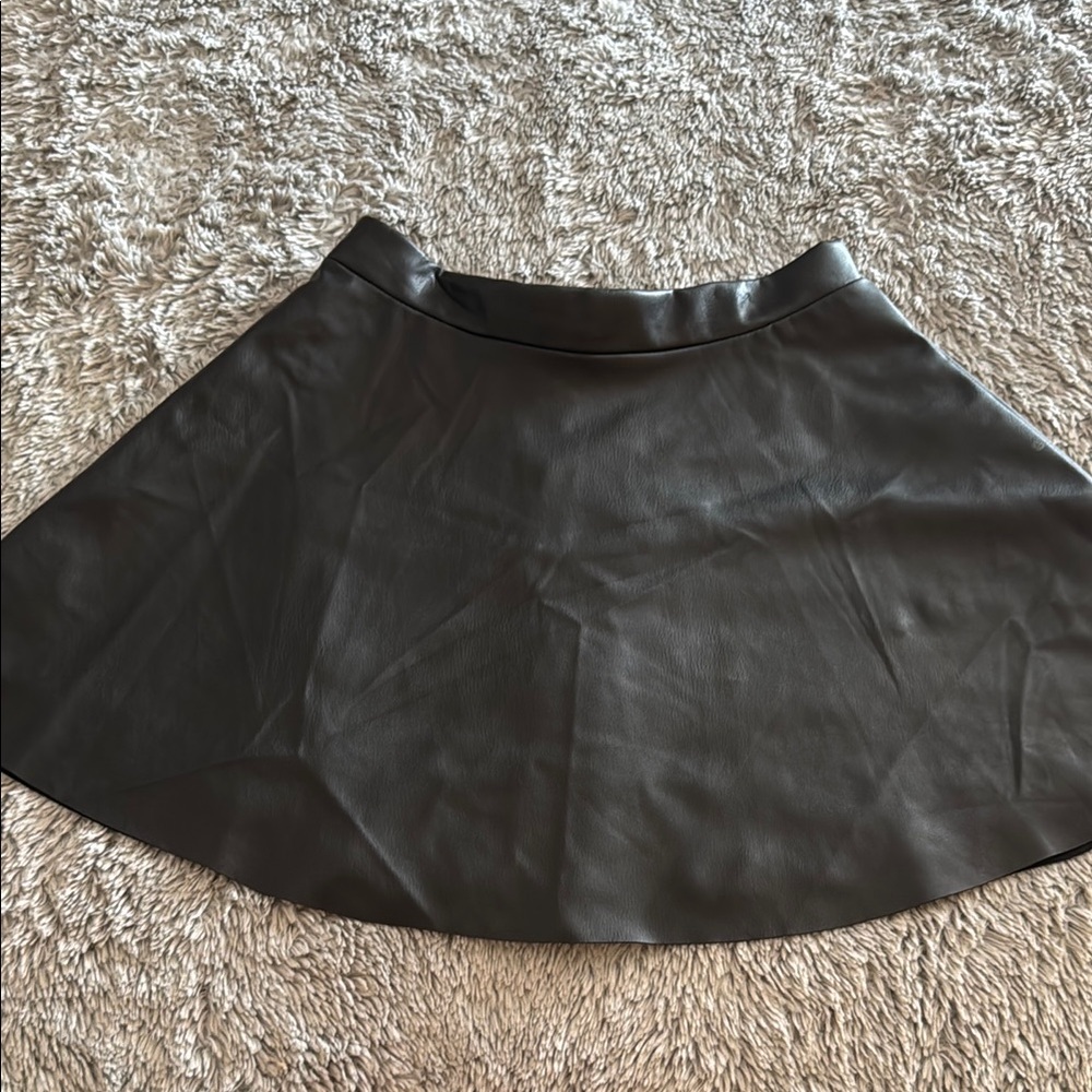Black Leather Skirt